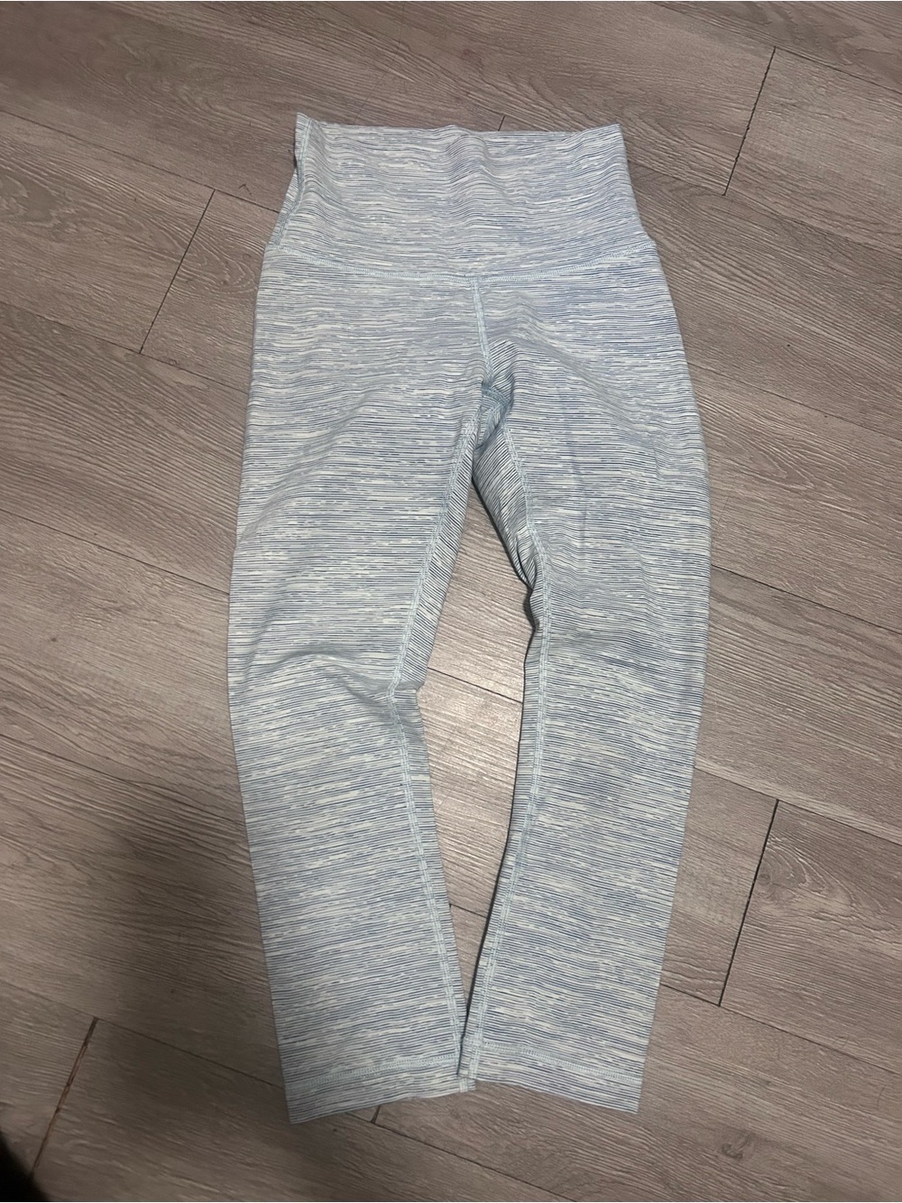 lululemon athletica Light Blue Heather Cropped Leggings